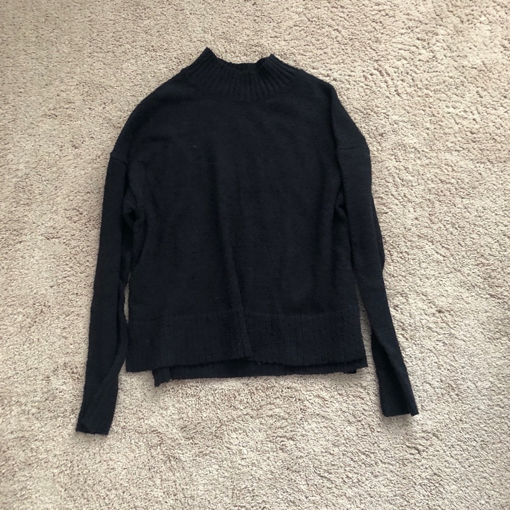 black sweater